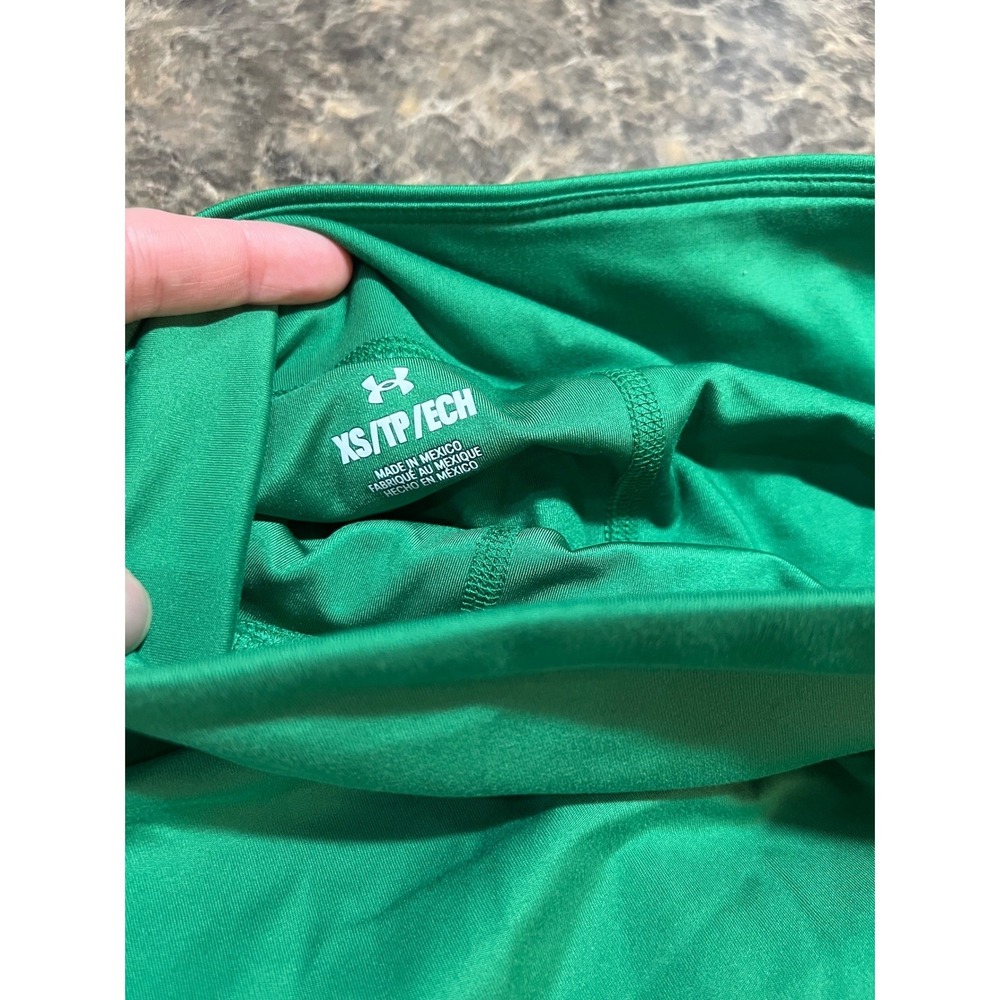 Under Armour Green Athletic Skort XS Tennis Golf Skirt Built-in Shorts HeatGear - Picture 3 of 6